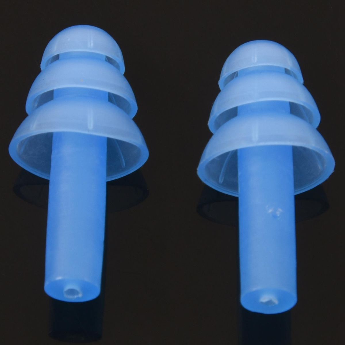 Pair Swimming Dive Flexible Silicone Ear Plugs Earplug