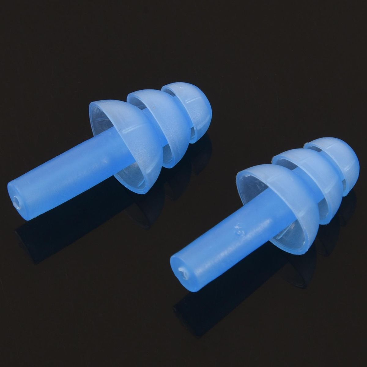 Pair Swimming Dive Flexible Silicone Ear Plugs Earplug