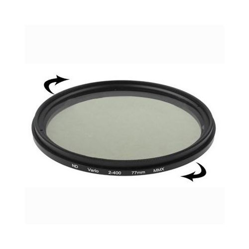77mm ND Fader Neutral Density Adjustable Variable Filter ND 2 To ND 400 Filter(Black)