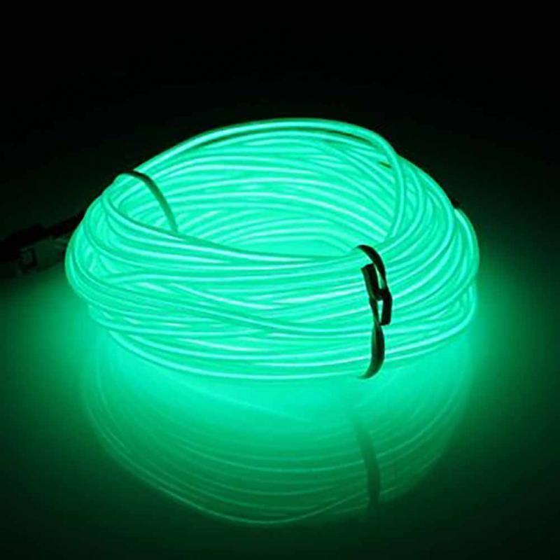 20-220V 10M EL Led Flexible Soft Wire Neon Glow Car Rope Strip Light Xmas Decor