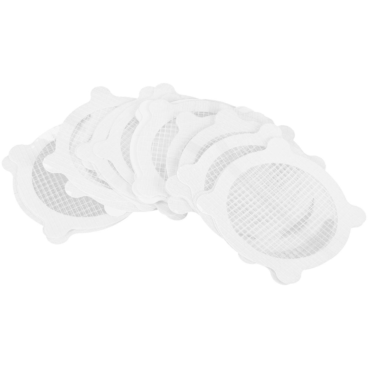 30 Pcs Disposable Shower Drain Hair Catcher Cover for Showers & Bathtubs Mesh Stickers Mesh Filter Sink Strainer Sticker