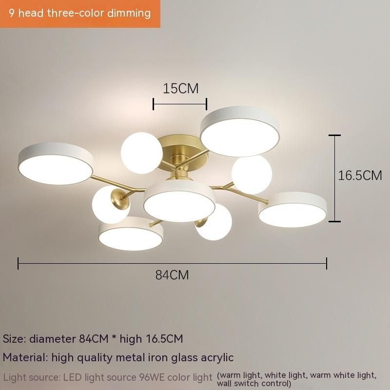 Nordic modern minimalist living room bedroom ceiling lamp