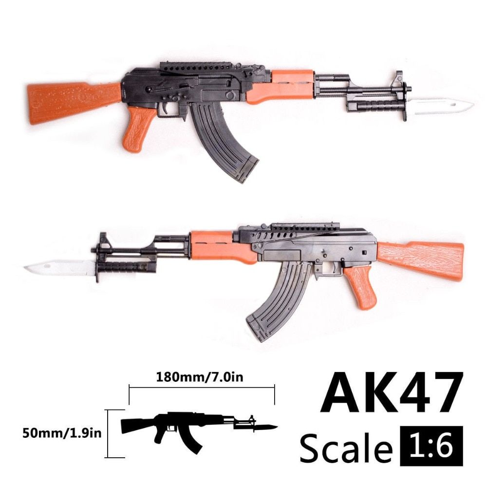1:6 AK-47 Assault Rifles 1 6 Assemble Gun Model Assembly
