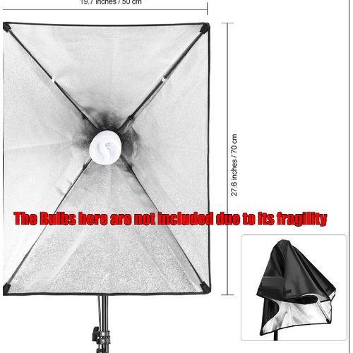 2 Pieces Of Photography Studio Soft Box Lighting Kit/Diffuser/ Camera Light Box +Tripod