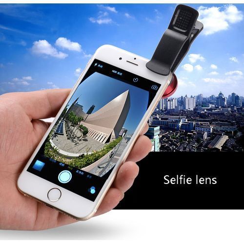 Wide-angle Macro 3-in-1 External Lens Mobile Phone Lens Telescope Lens Black