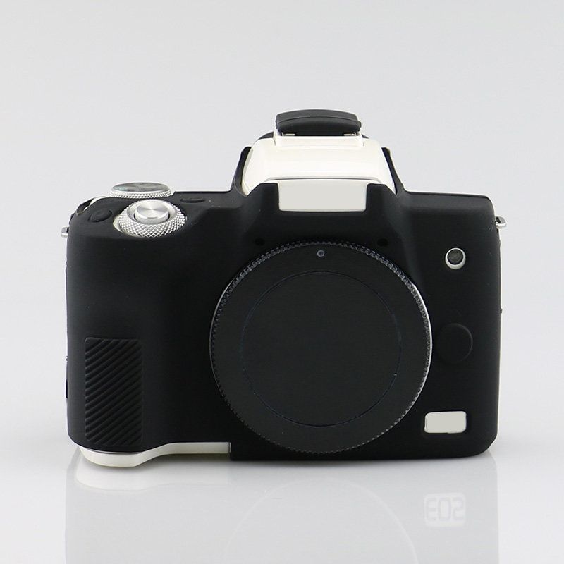 Richwell  Silicone Armor Skin Case Body Cover Protector For Canon EOS M50 Body Digital Camera(Black)