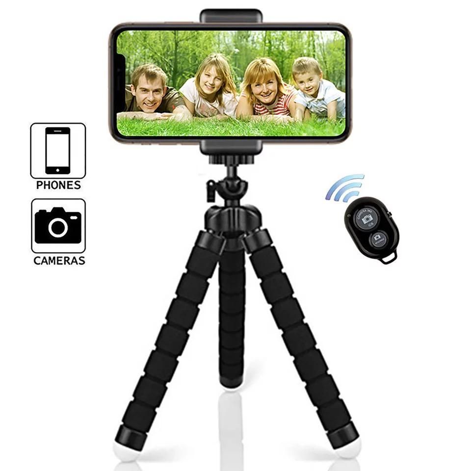 Octopus Tripod Stand & Remote Shutter For Smartphones