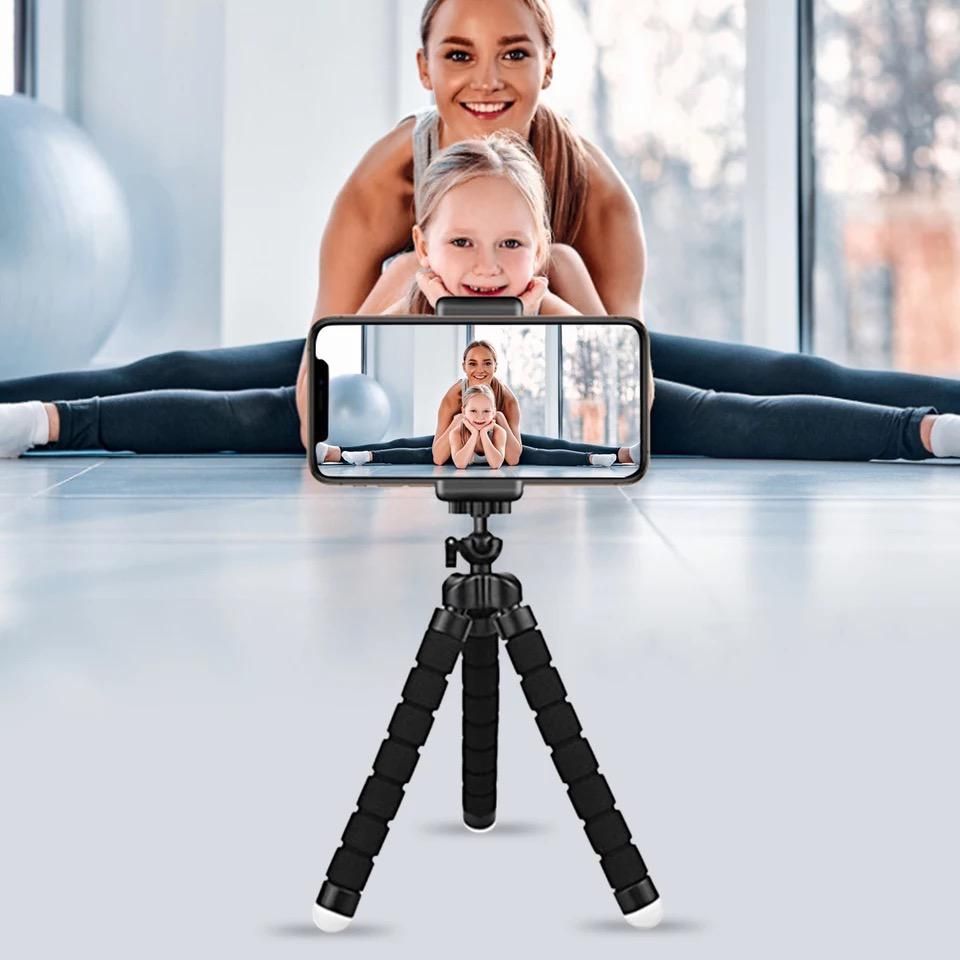 Octopus Tripod Stand & Remote Shutter For Smartphones