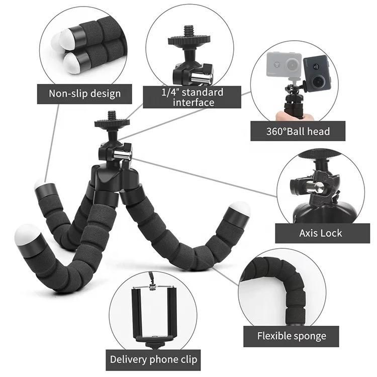 Octopus Tripod Stand & Remote Shutter For Smartphones