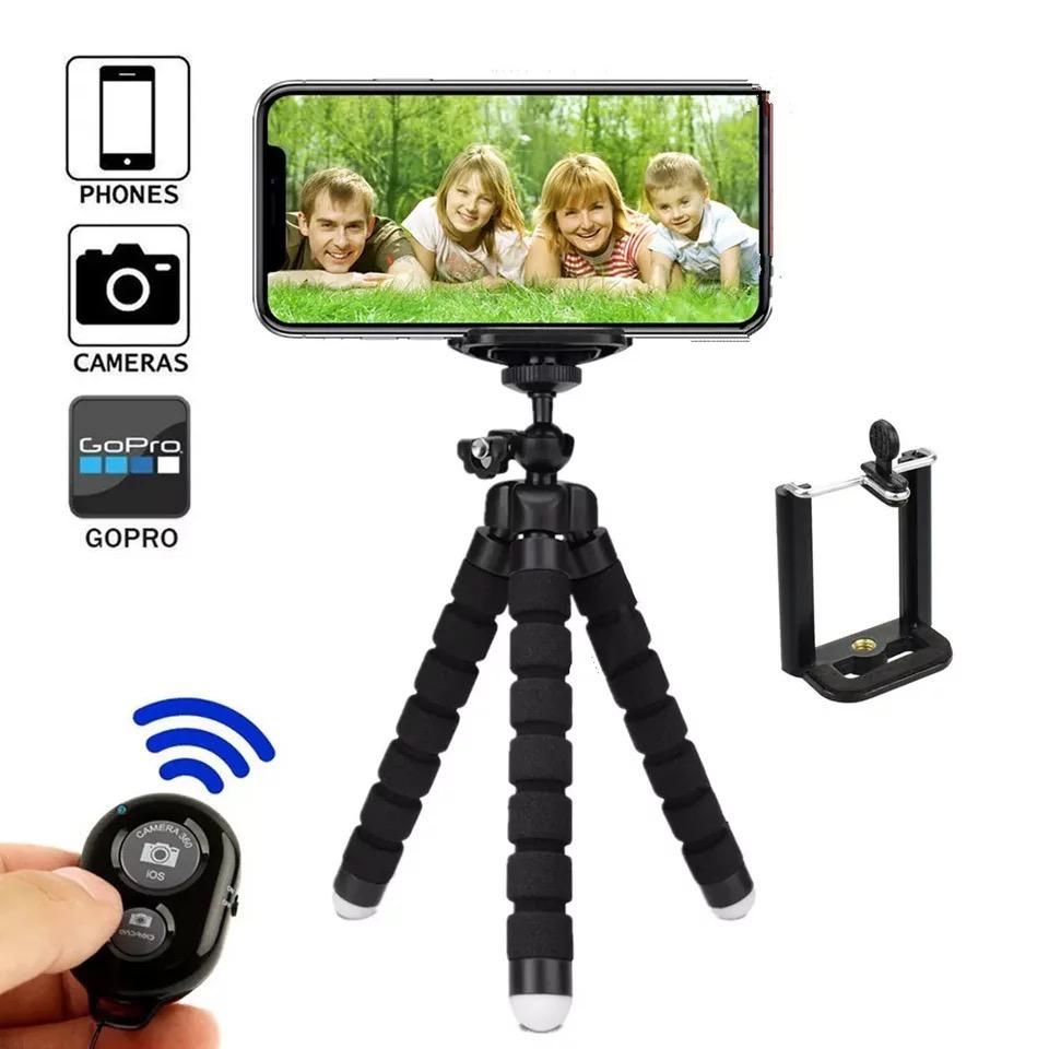 Octopus Tripod Stand & Remote Shutter For Smartphones