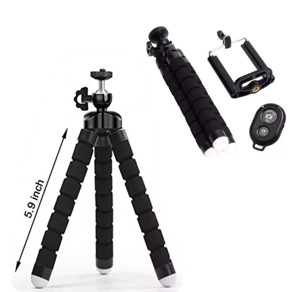 Octopus Tripod Stand & Remote Shutter For Smartphones