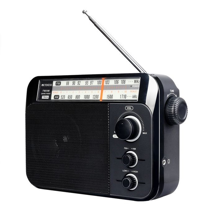 TR604 AM FM Radio Portable Transistor Analog Radio Stereo Record World Band Receiver