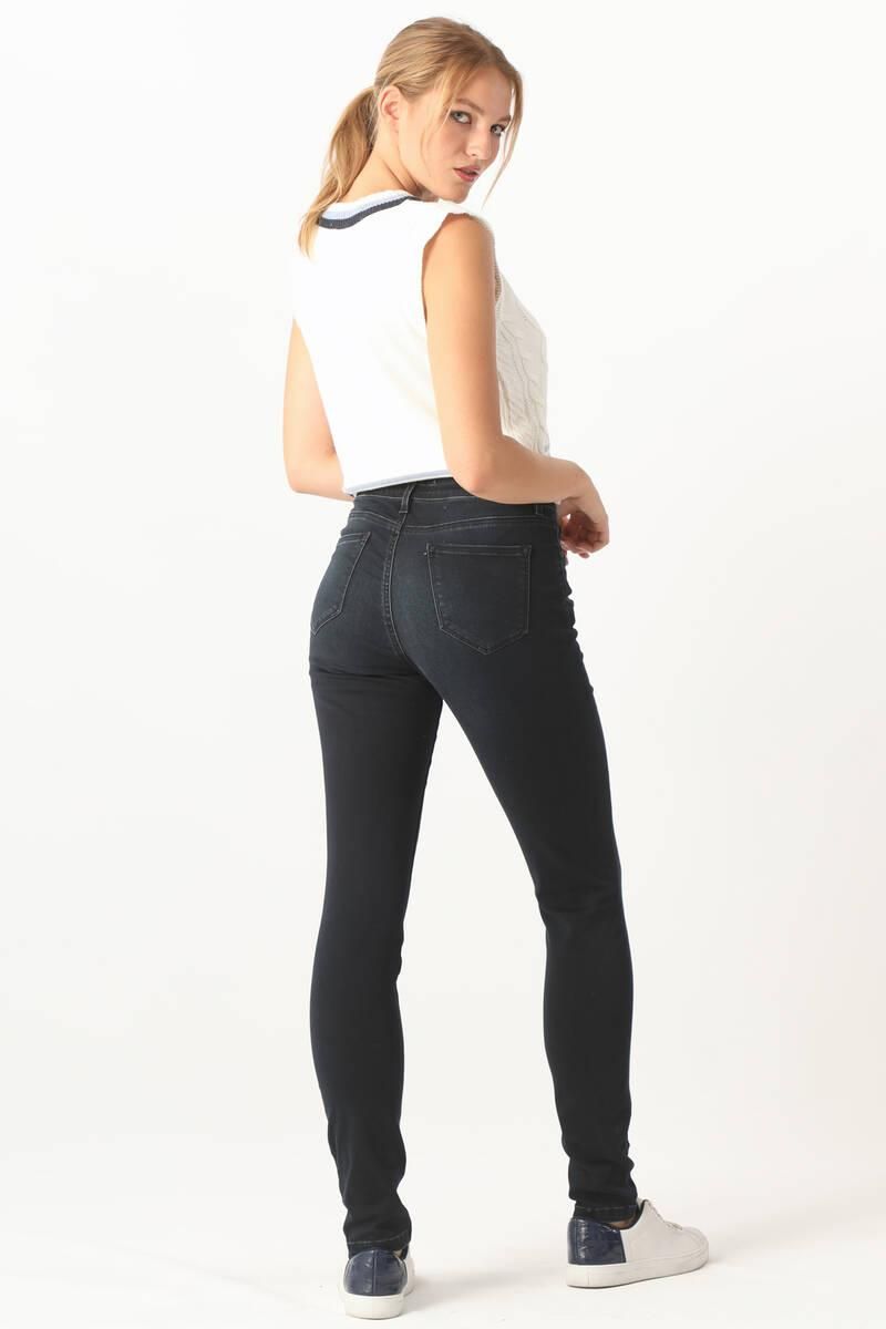 Women's Navy Blue Slim Fit Jeans