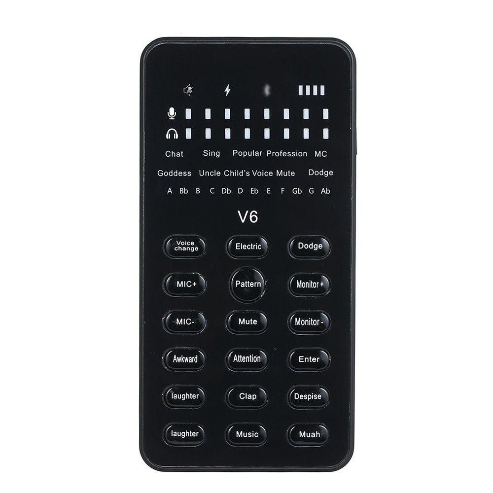 V6 Live Sound Card With Audio Cable USB Cable BT