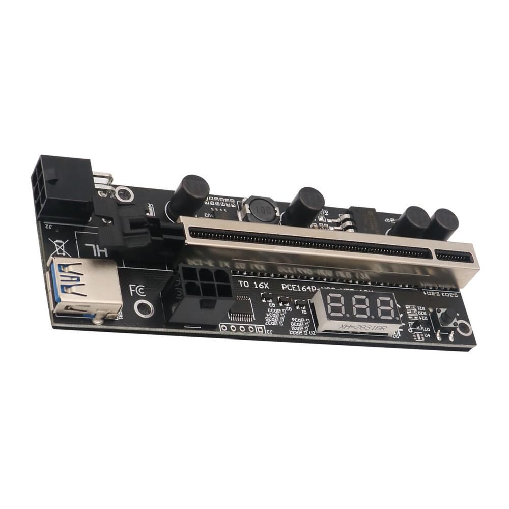 2Pack PCIE Riser 1X to 16X Graphic Extension with Temperatur
