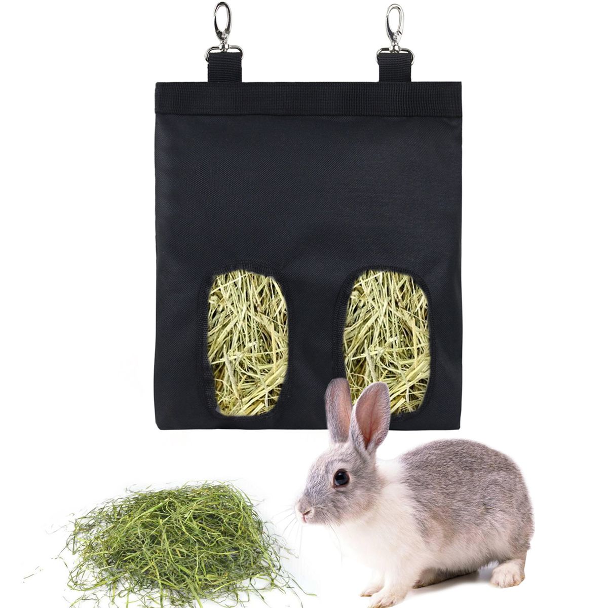 Rabbit Hay Feeder Bag Guinea Pig Hay Feeder Storage Small