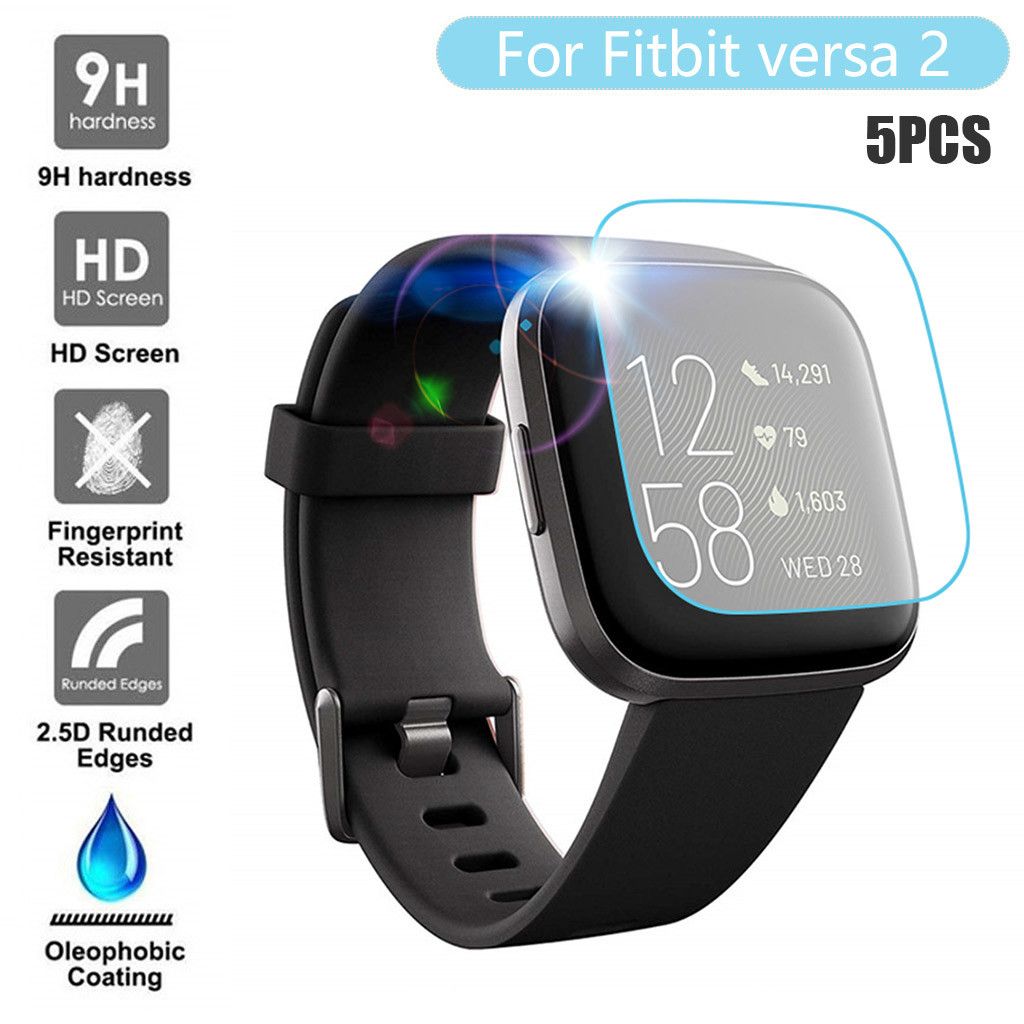 2 Tempered Screen Protector Film 2.5D 1/3/5 Smart For Screen Premium Versa PCS Glass HD #H25 9H Fitbit Protector Accessories