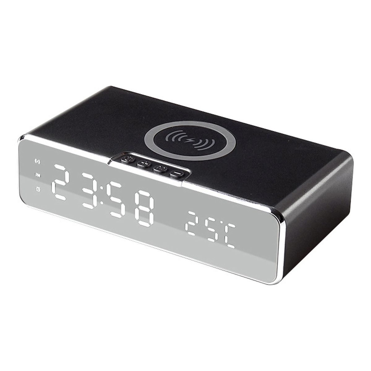 2-in-1 LEDs Alarm Clock And Charging Station Fast Wireless