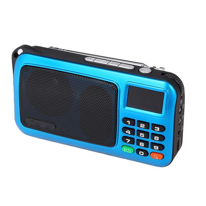 W405 FM Digital Radio Portable USB Wired Computer Speaker
