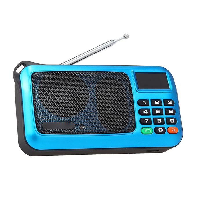 W405 FM Digital Radio Portable USB Wired Computer Speaker