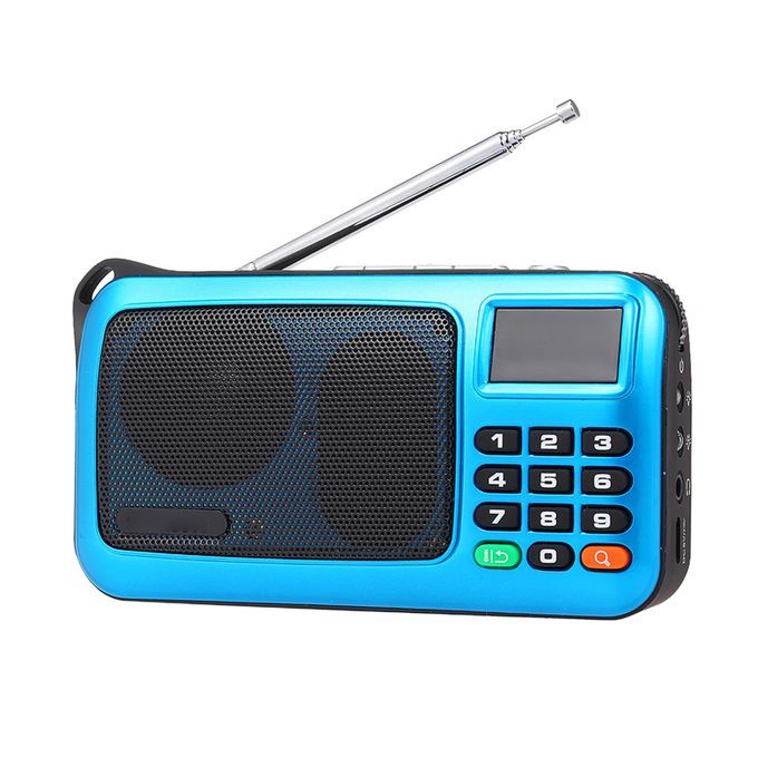 W405 FM Digital Radio Portable USB Wired Computer Speaker