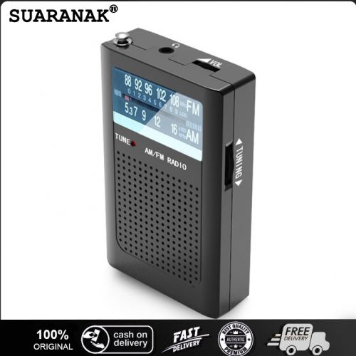 Mini FM AM Radio Portable Receiver Built-in Speaker