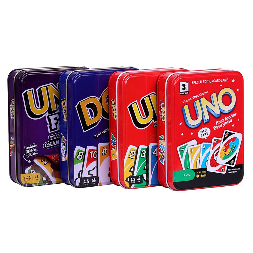 Fun Poker Uno Classic Tin Box Playing Card Camily Party