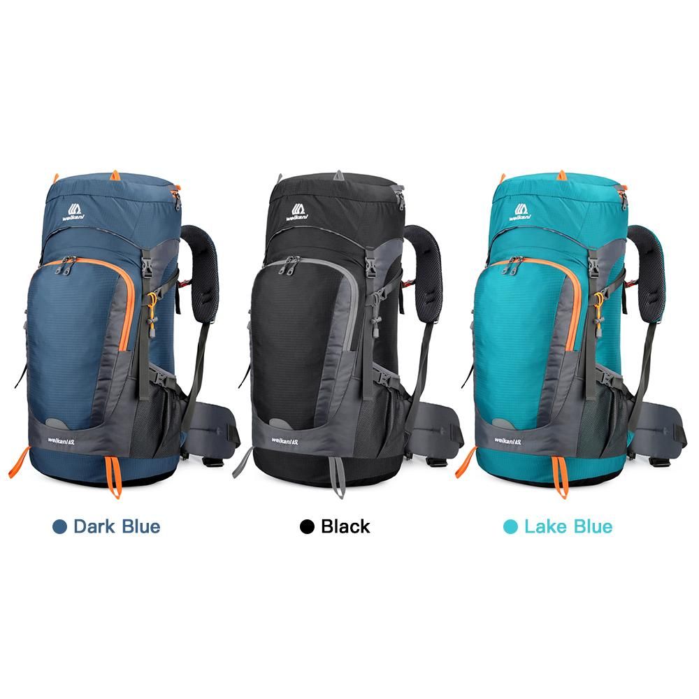 65L Water-resistant Hiking Backpack with Rain Cover Outdoor Sport Travel Daypack for Camping Climbing Mountaineering