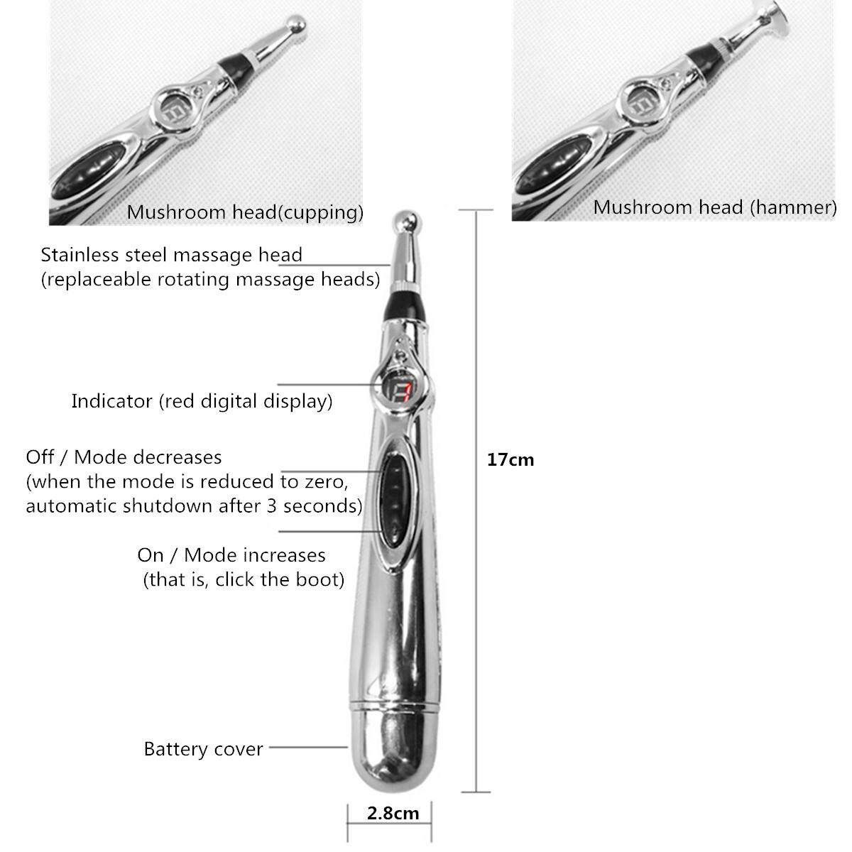 ELECTRONIC ACUPUNCTURE PEN MERIDIAN ENERGY MASSAGE PAIN THERAPY RELIEF