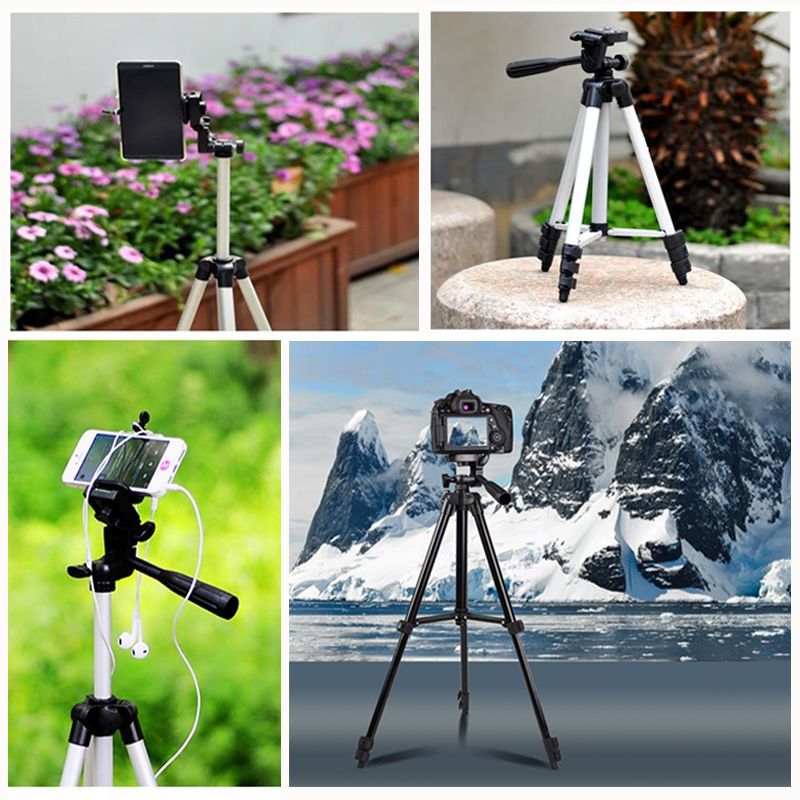 Tripod Stand Adjustable Phone Camera Live Streaming Stand Holder + Bluetooth Remote Control