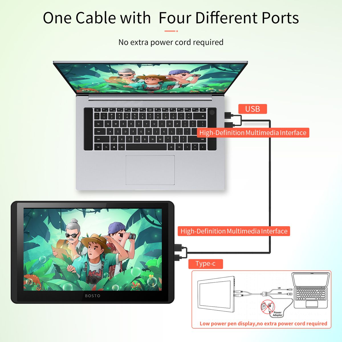 12HD-A H-IPS 11.6‘' LCD Graphics Drawing Tablet With Pen