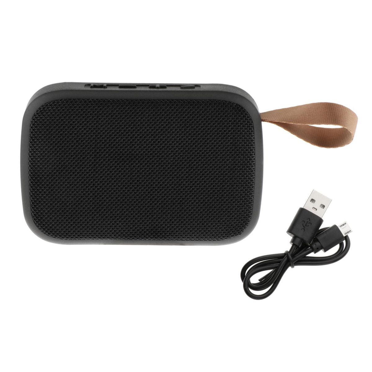 Portable Speaker   Outdoor Speaker Support USB - , 11.2x8x3.5cm Black