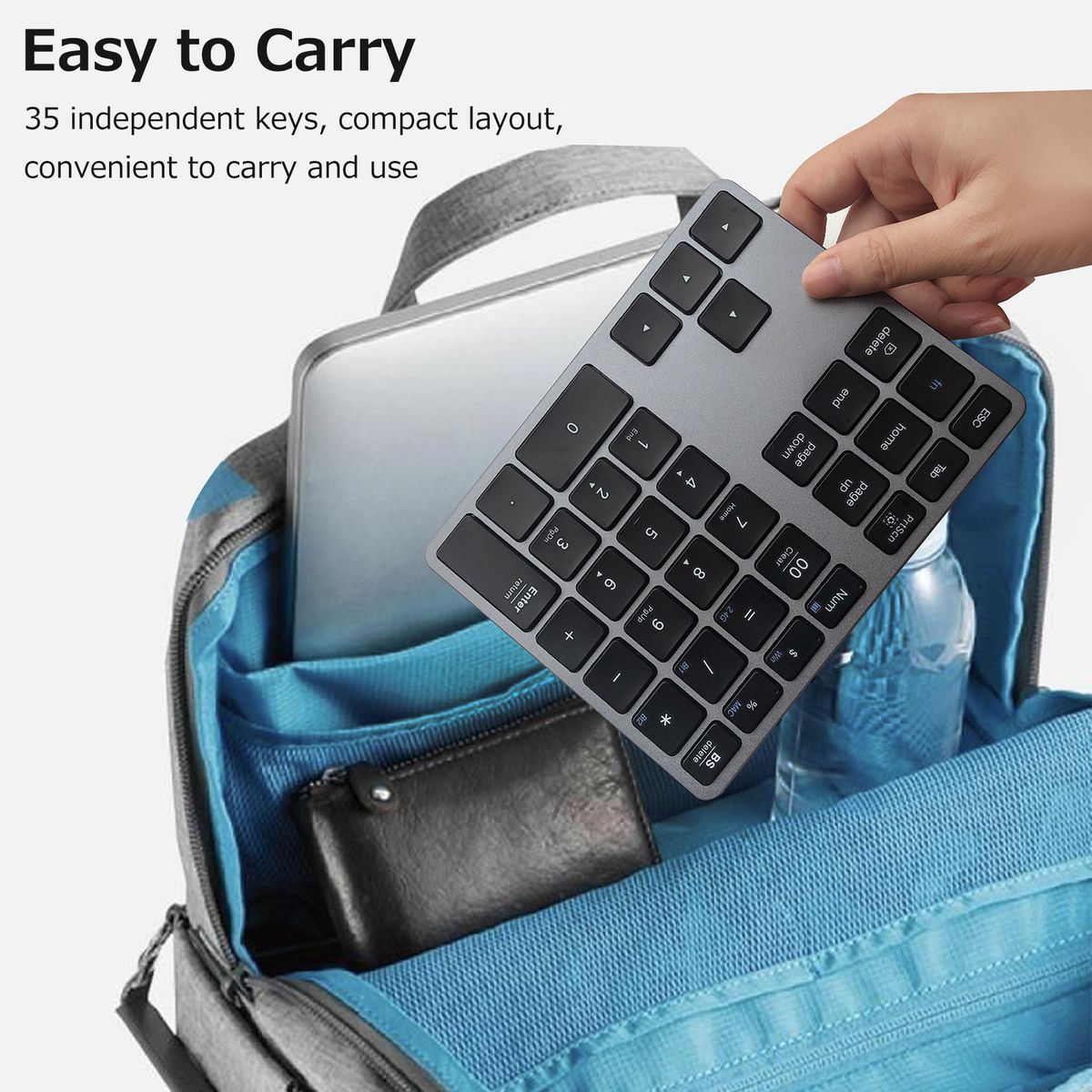 2.4G+BT5.0 Dual-mode Numeric Keyboard 35 Keys Financial