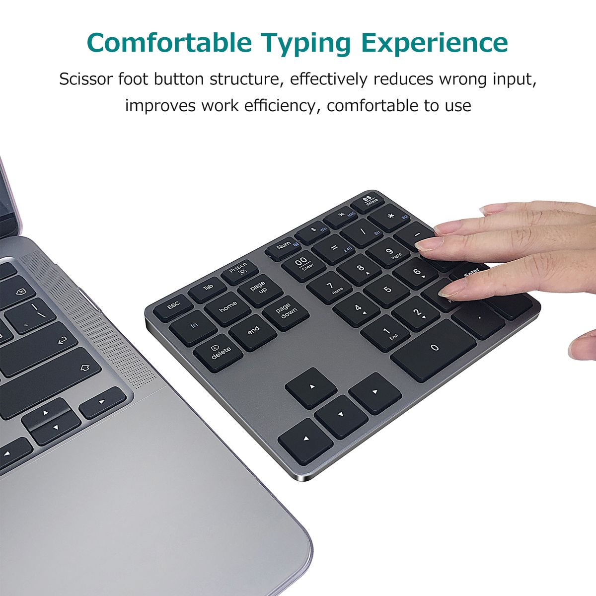 2.4G+BT5.0 Dual-mode Numeric Keyboard 35 Keys Financial