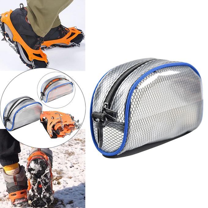 Portable Crampon Bag Travel Climbing Holders Shoe Bag Cover 2 Pieces