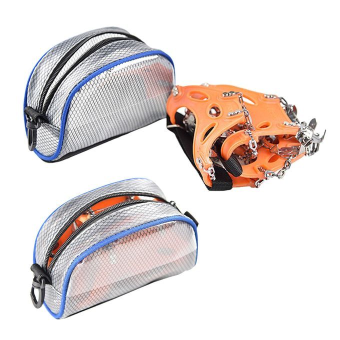 Portable Crampon Bag Travel Climbing Holders Shoe Bag Cover 2 Pieces