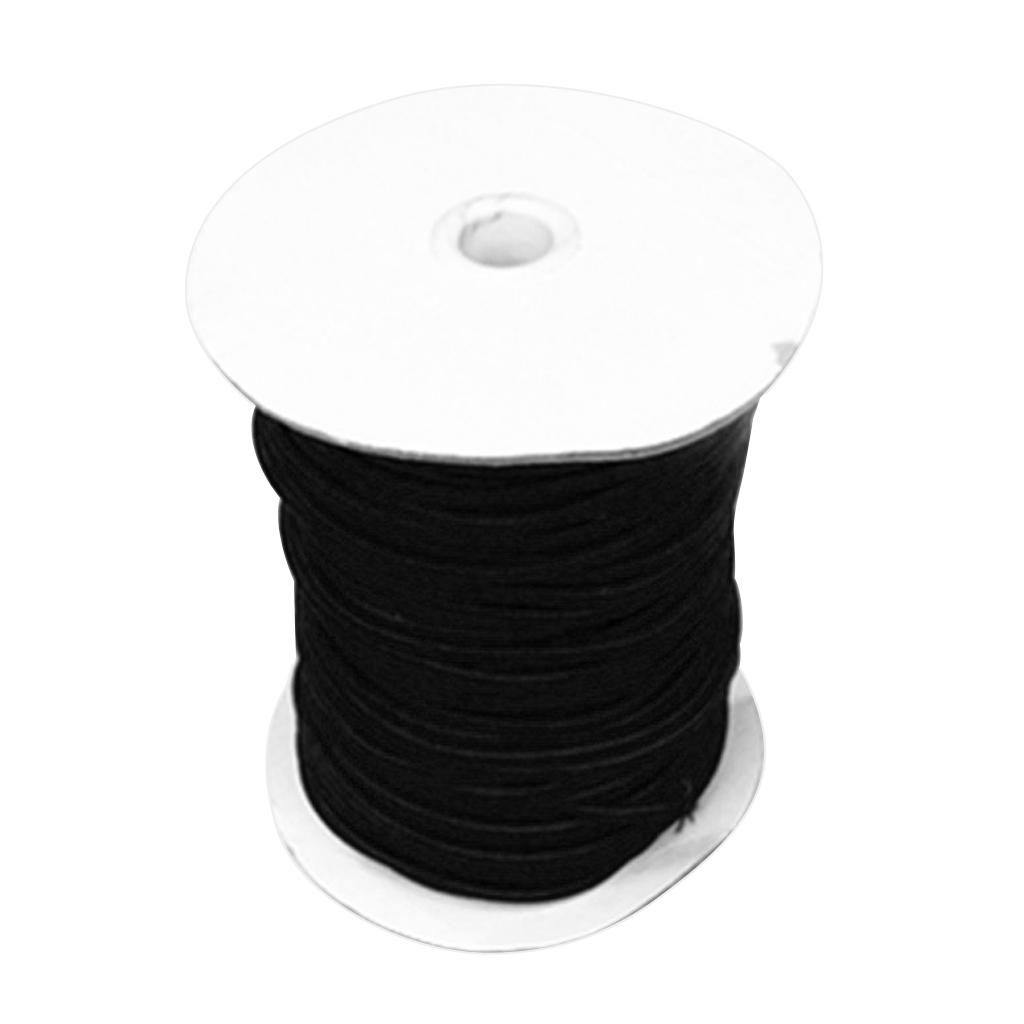4mm Diameter Marine Grade Elastic Rope Shock Cord Strech 1m Black
