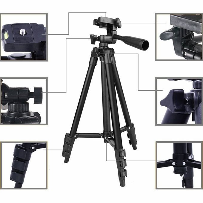Portable Camera Tripod Phone Holder,Bluetooth Shutter,Bag