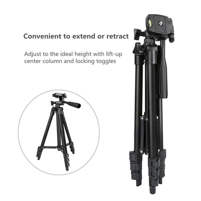 Portable Camera Tripod Phone Holder,Bluetooth Shutter,Bag