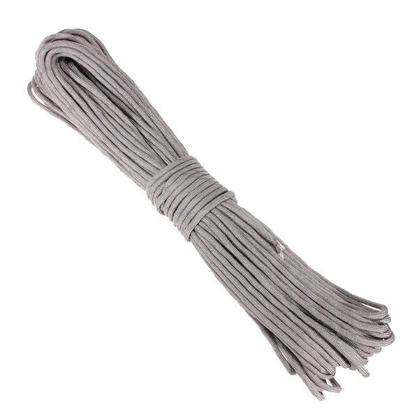 10ft 3M Reflective 550 Nylon Paracord Parachute 7 Cord Lanyard Strand Core Light Grey Light Grey