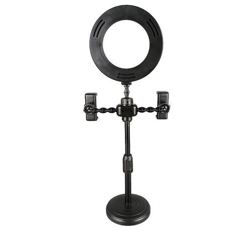 3 In 1 6 Inches 3 Light Mode Desktop Adjustable Ring Light.Powered By USB Phone Charger,Laptop,Power Bank