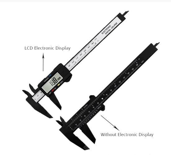 150mm Electronic Digital Caliper Carbon Fiber Dial Vernier
