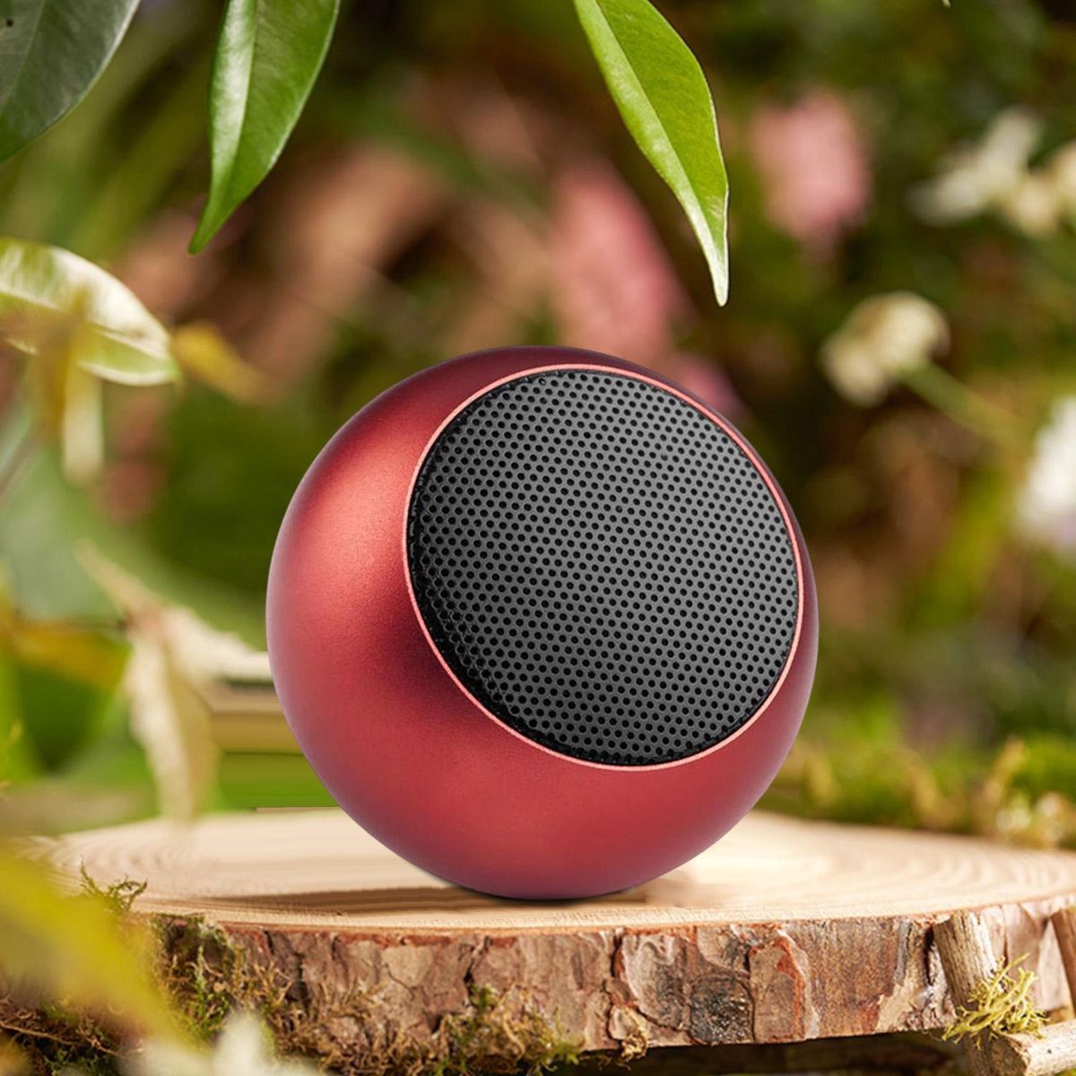 Small Bluetooth Speakers Pocket Size Compact Mini For Cellphone Red