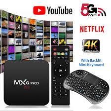 100%  Genuine Original Smart Android Tv Box MXQ PRO 5G 4K+Wireless Keyboard