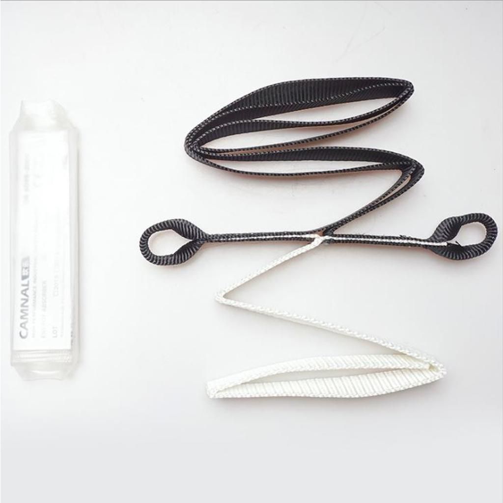 2pcs Caving 22KN Shock Absorber Fall Protection  Harness Lanyard