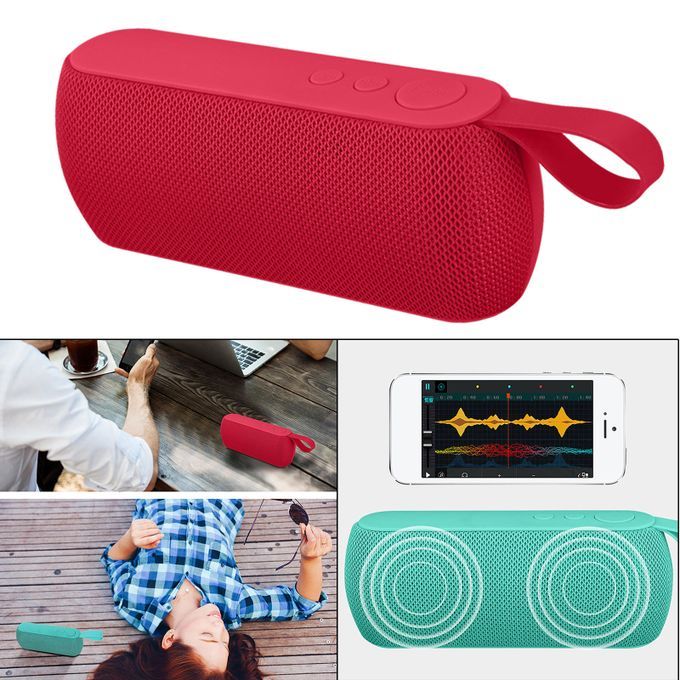 Portable Mini Bluetooth 4.2 Speaker For Home Travel 800mah Pocket Red