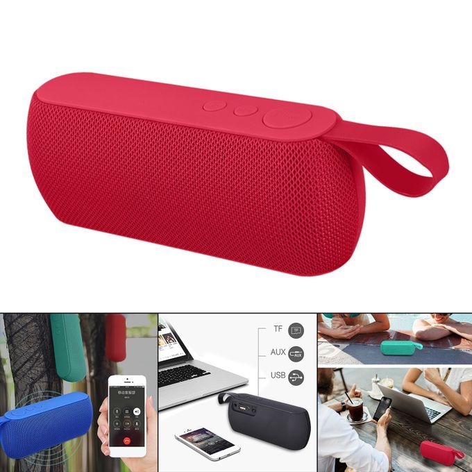 Portable Mini Bluetooth 4.2 Speaker For Home Travel 800mah Pocket Red