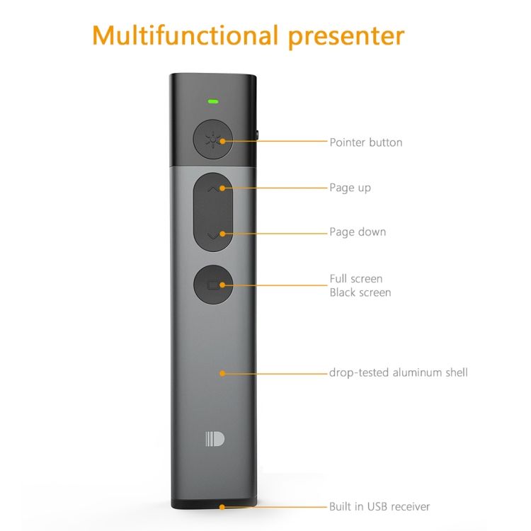 Doosl DSIT032 2.4GHz Wireless Presenter PowerPoint Clicker