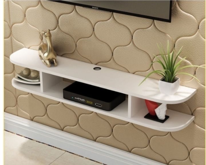 Floating DVD DSTV Remote Control Wall Decor Shelf