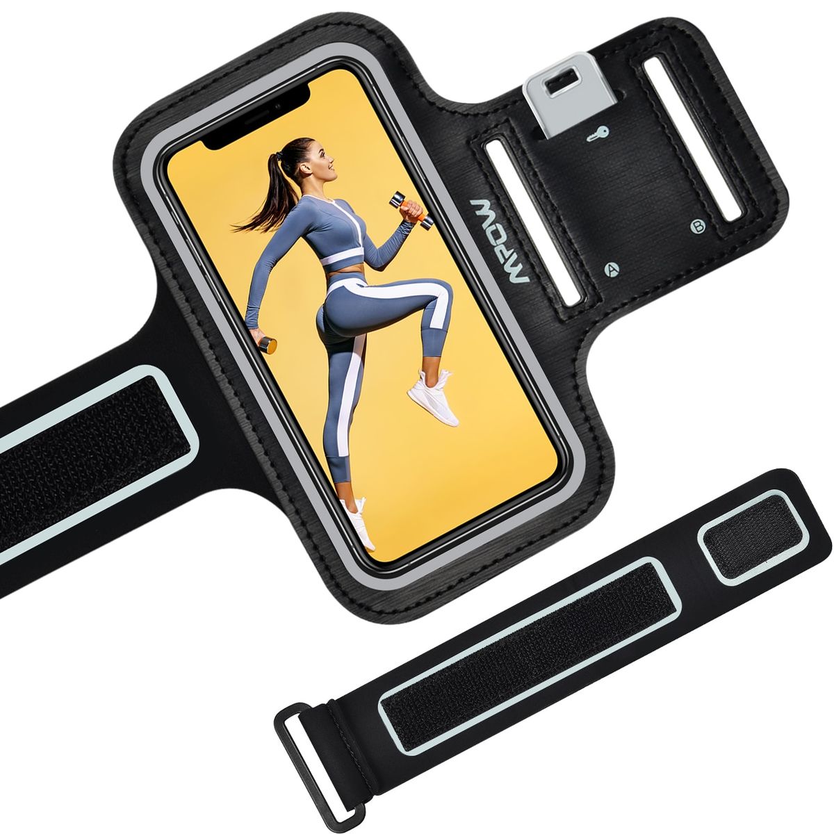Mpow MSA2N Running Sports Phone Armband Case Holder For IPhone 6/7/8/XS/XR/11/12 Galaxy S8/S9/S10 Exercise Water Resistant